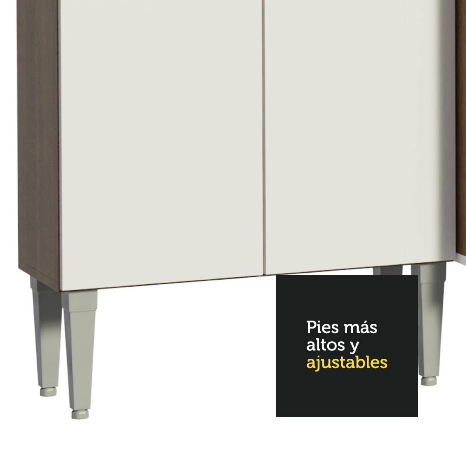 Mueble De Cocina Madesa Emilly 229 Cm Marron