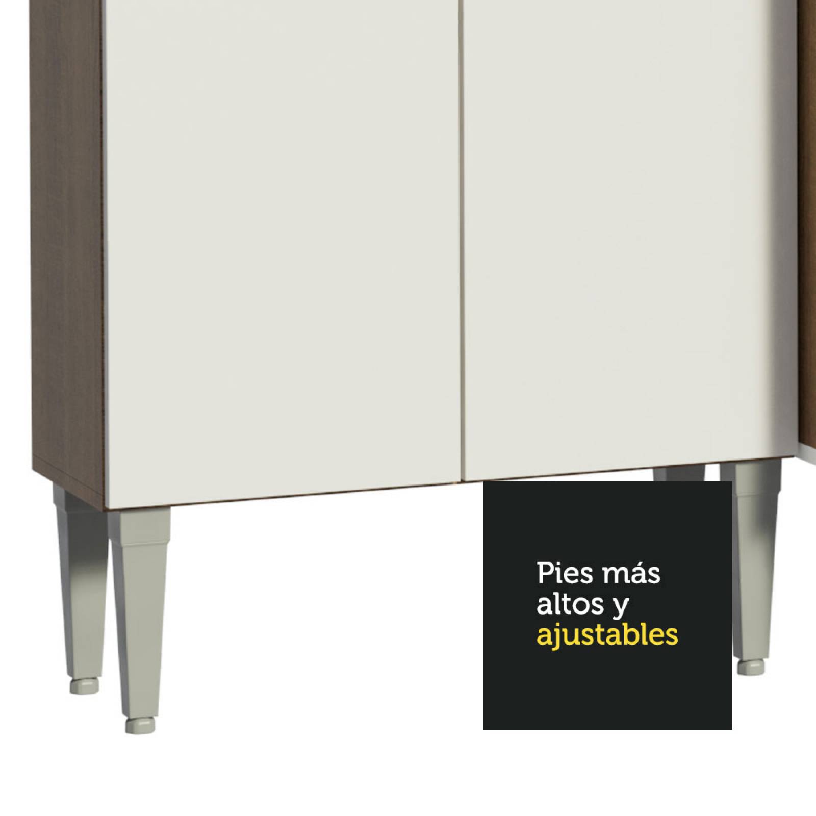 Mueble de Cocina Integral Esquinera 417cm Marrón Emilly Madesa 02