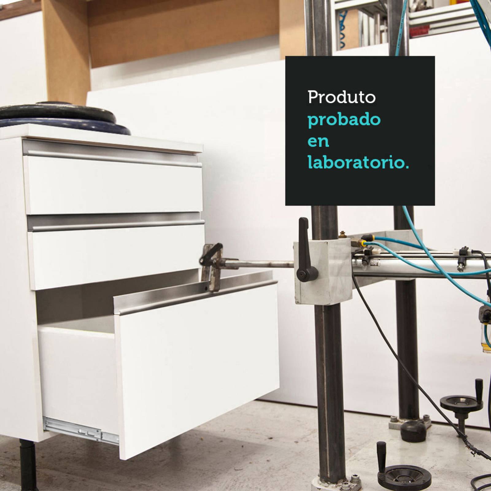 Mueble de Cocina Integral 300cm Blanco/Marrón Topazio Madesa 01.