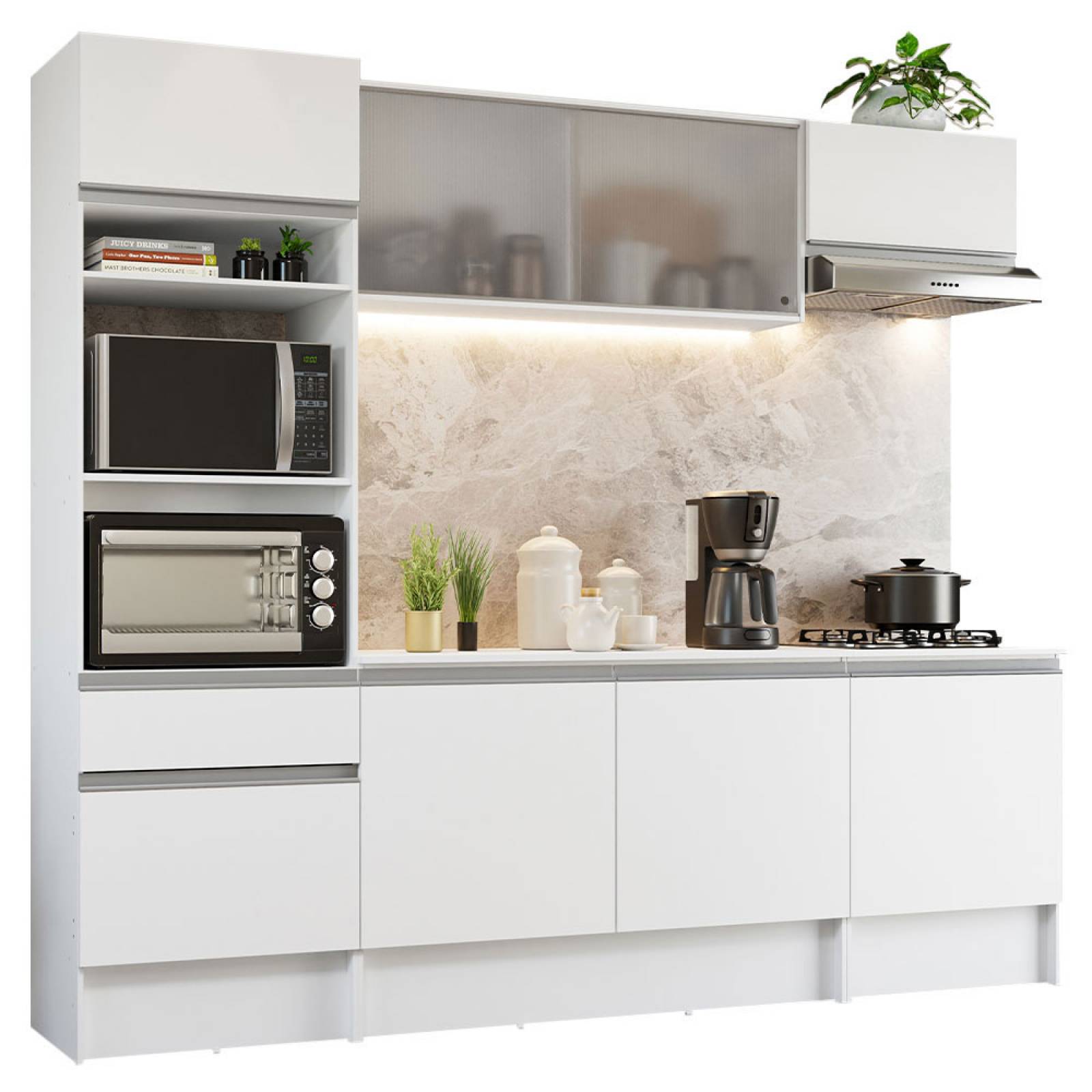 Mueble de Cocina Integral 240cm Topazio Madesa