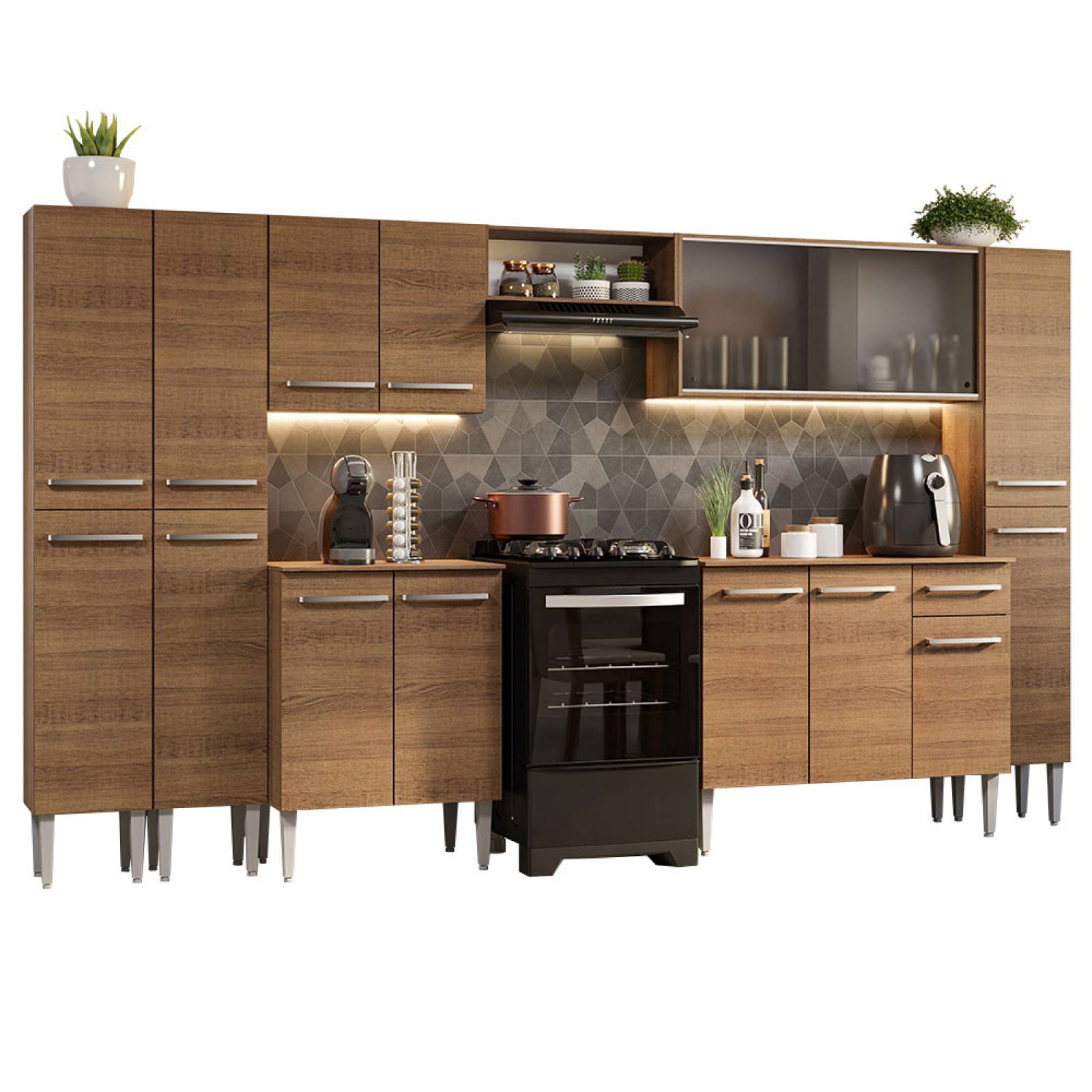 Mueble de Cocina Integral 325cm Emilly Madesa 03