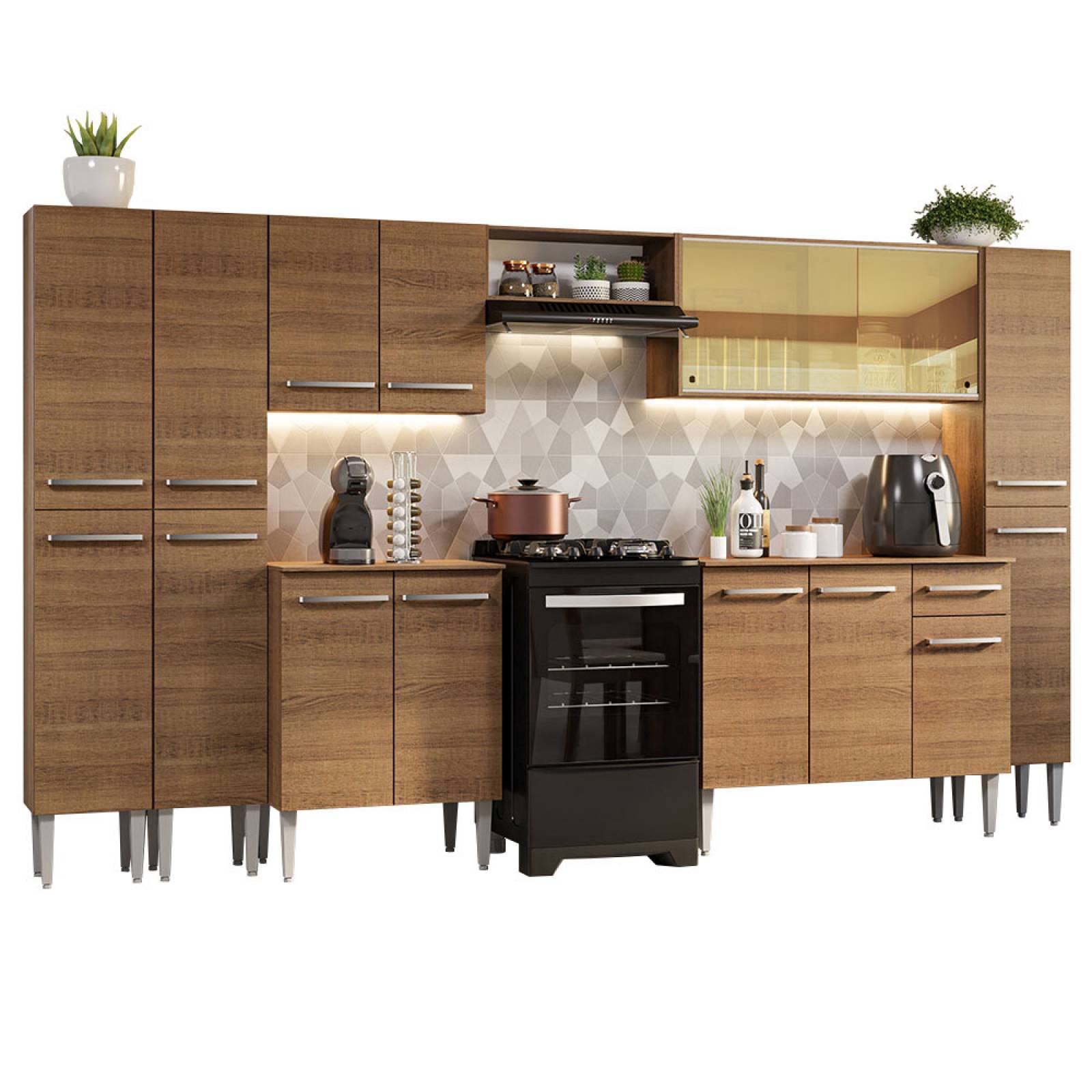 Mueble de Cocina Integral 325cm Emilly Madesa 04