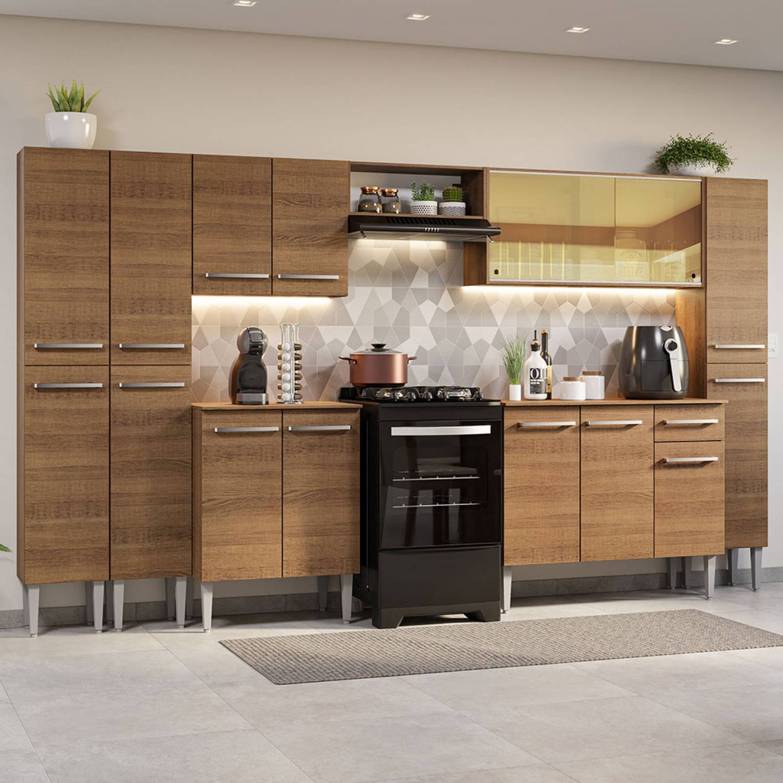 Mueble de Cocina Integral 325cm Emilly Madesa 04