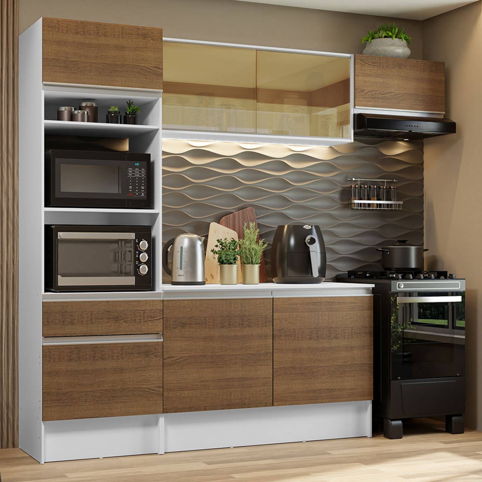 Mueble de Cocina Integral Madesa 240cm Diamante 02