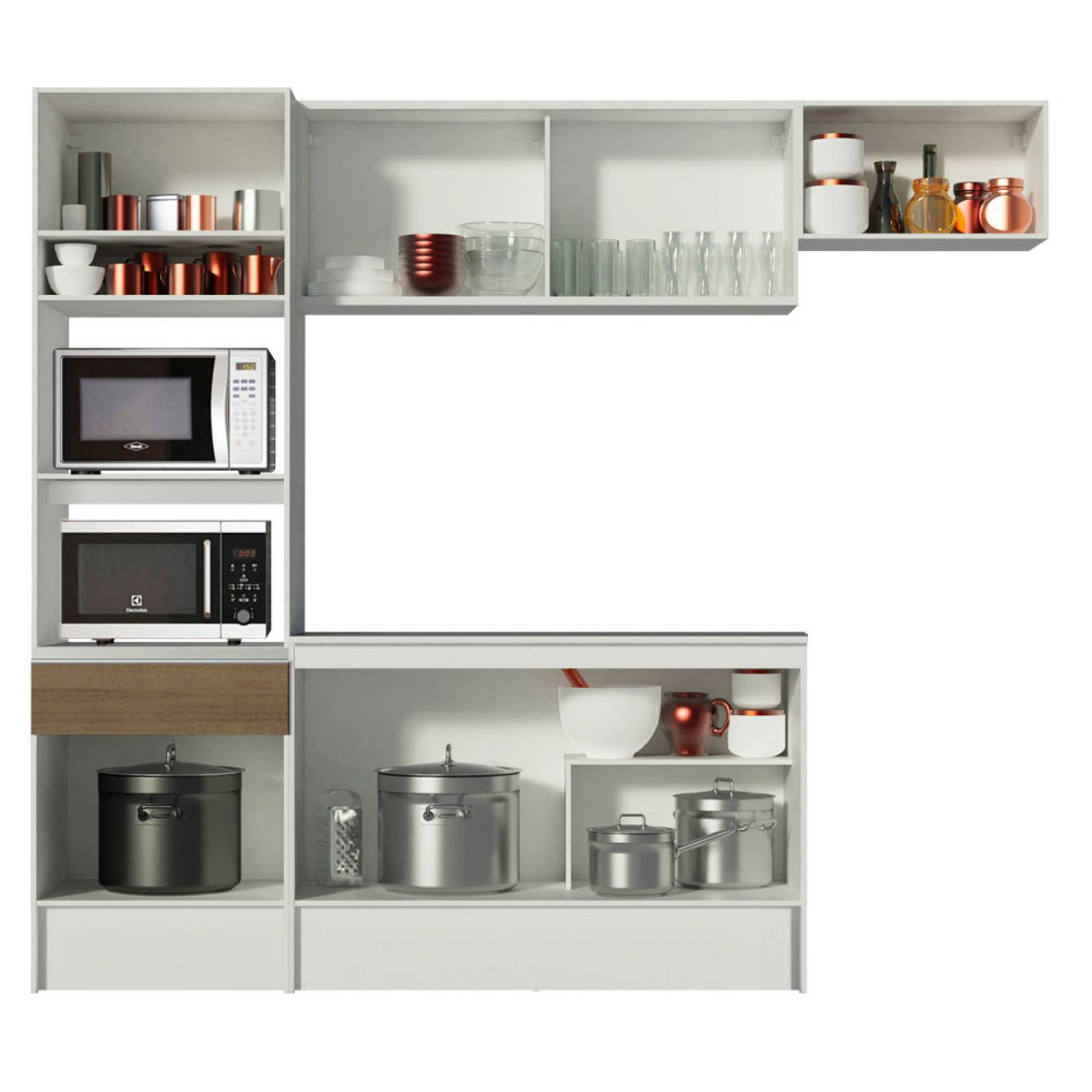 Mueble de Cocina Integral Madesa 240cm Diamante 02