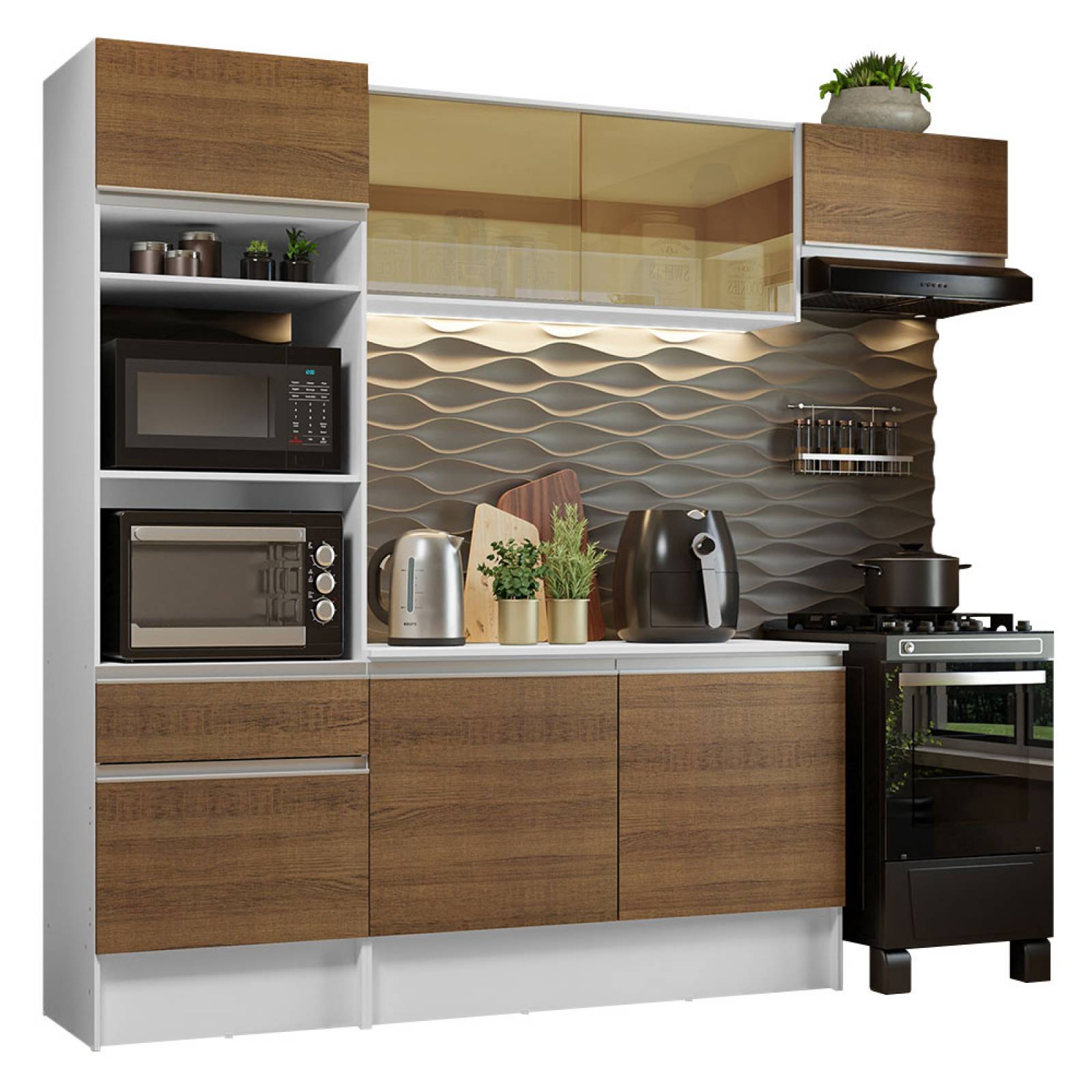 Mueble de Cocina Integral Madesa 240cm Diamante 02