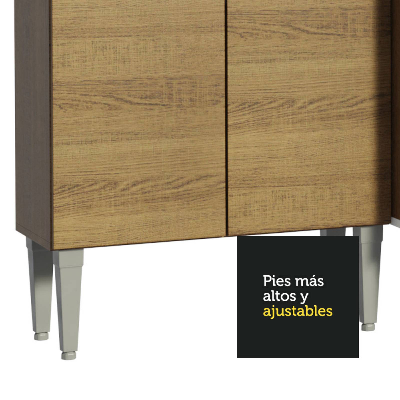 Mueble de Cocina Integral Esquinera 325cm Emilly Wave Madesa 04