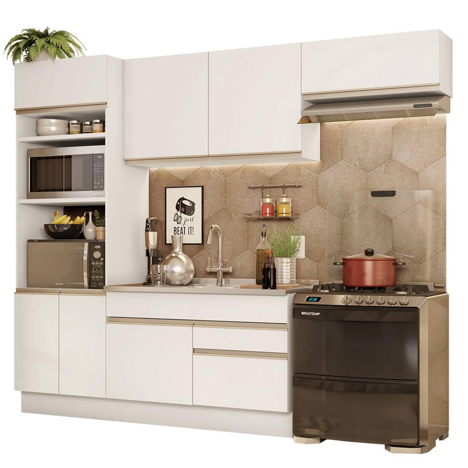 Amortiguador Pistón Gris Puerta Mueble Alacena Cocina X 10