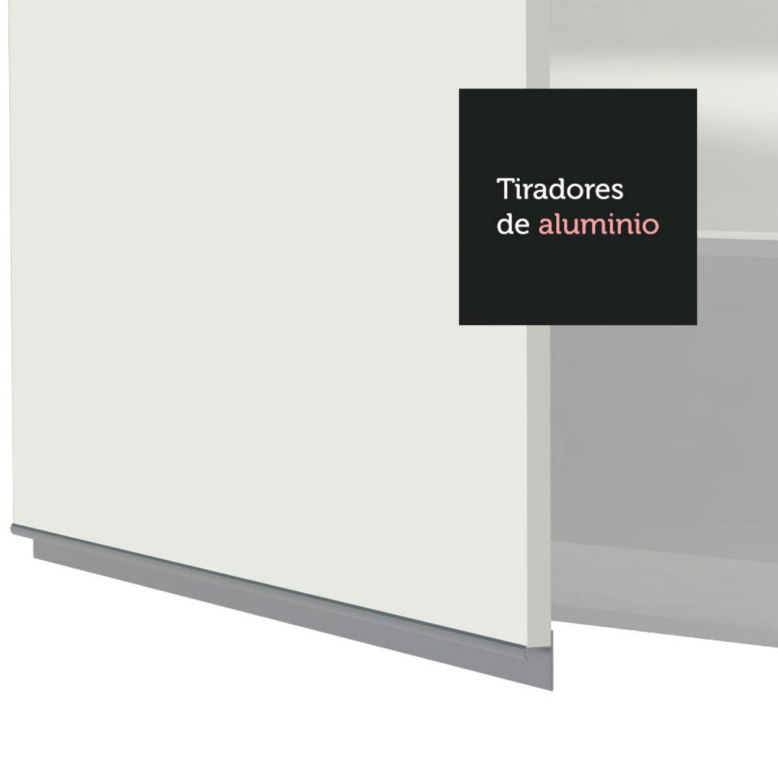 Mueble de Cocina Integral 270 cm Blanco Atenas Madesa 03.