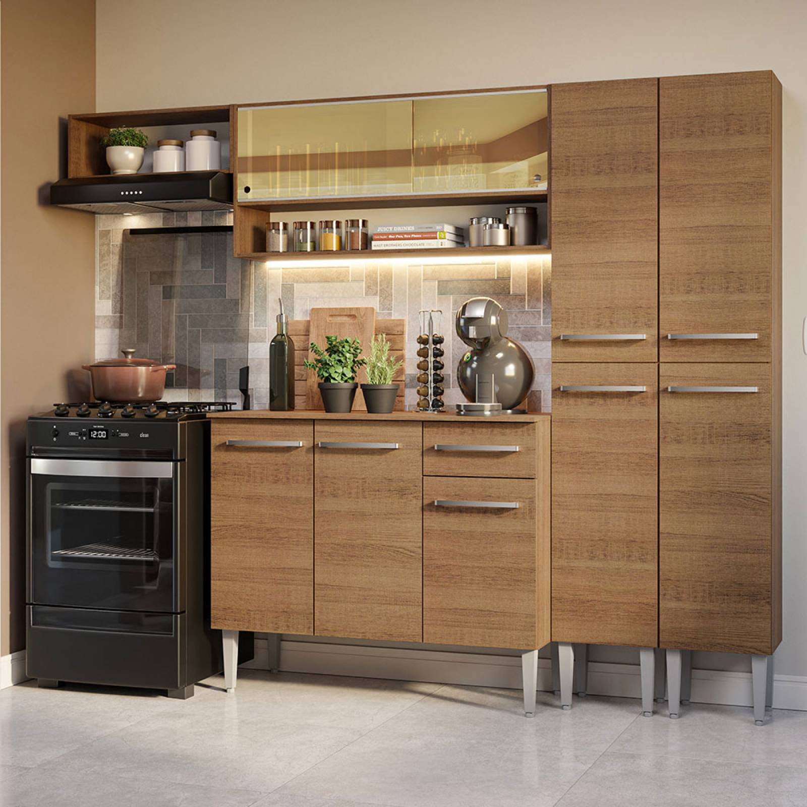 Mueble de Cocina Integral 229cm Emilly Madesa 07