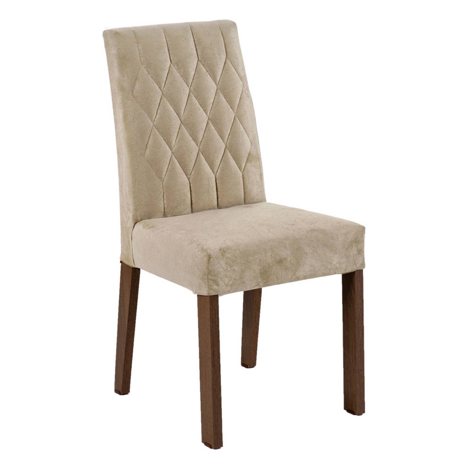 Juego de Comedor Madesa Livia Mesa con Tablero de Madera y 4 Sillas Marrón/Crema/Imperial