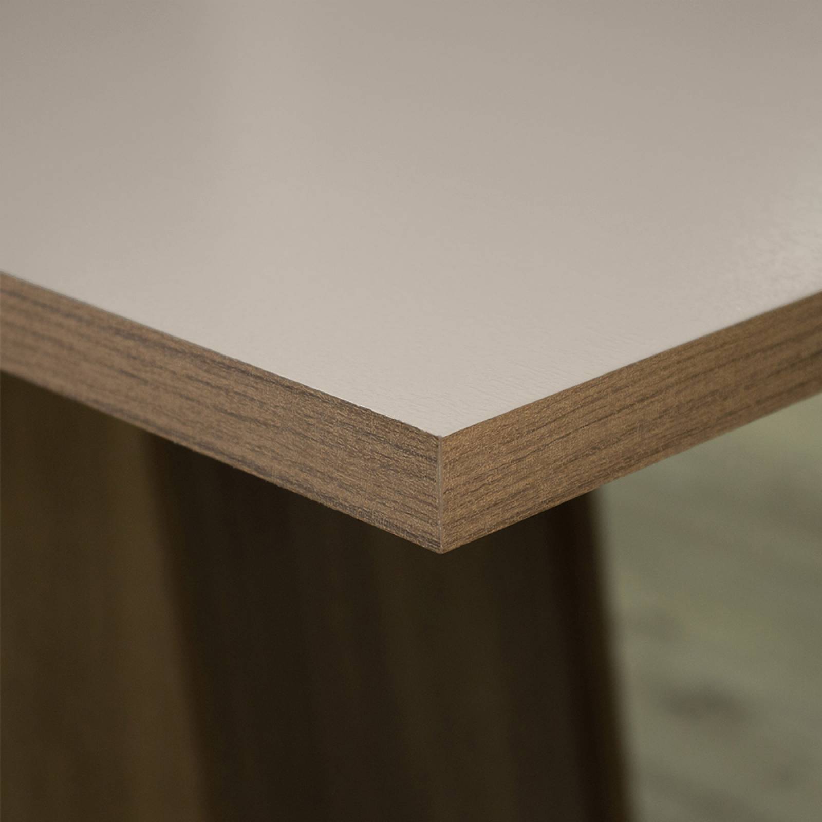 Juego de Comedor Madesa Livia Mesa con Tablero de Madera y 4 Sillas Marrón/Crema/Imperial