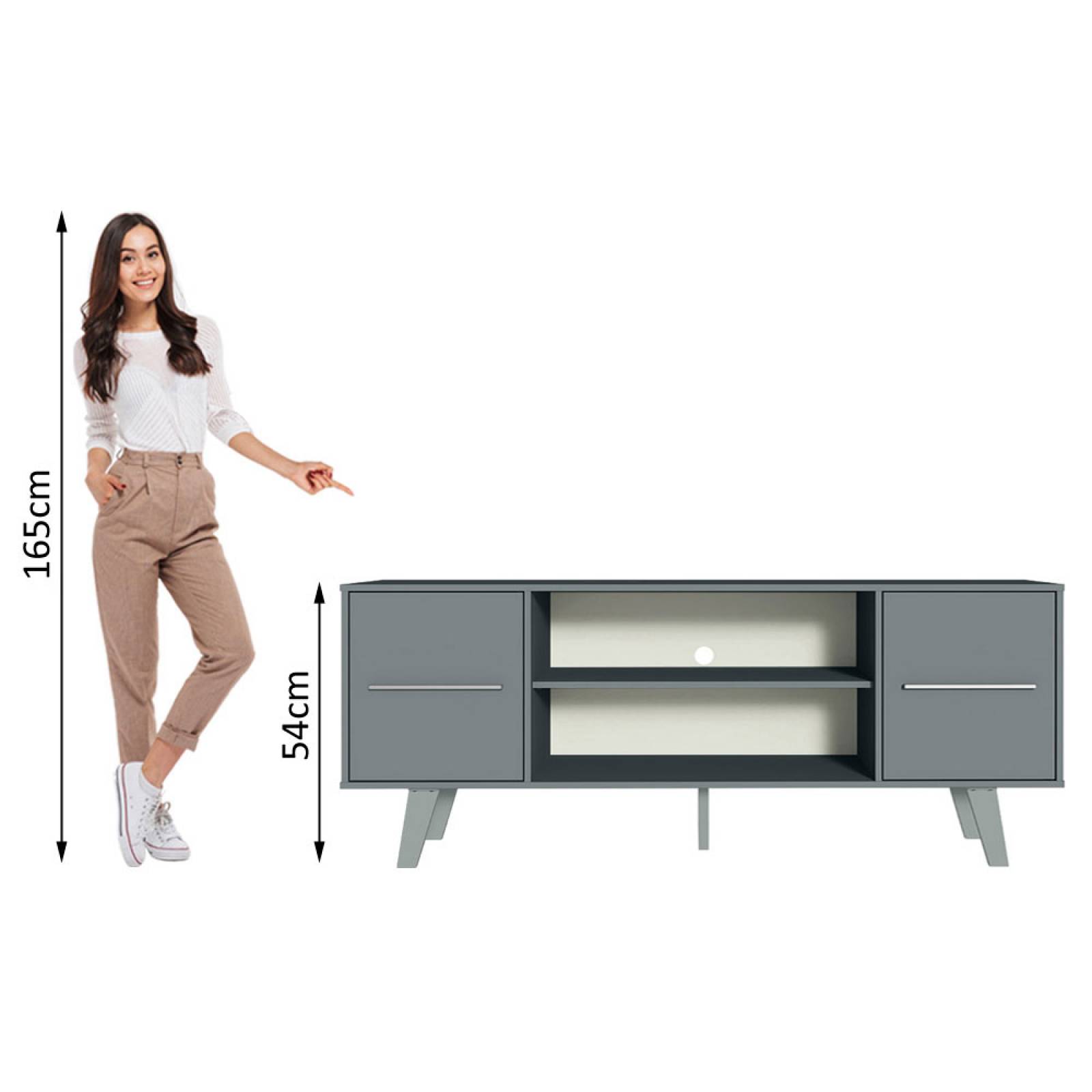 Mueble para Tv hasta 55 Pulgadas Madesa Copenhagen Gris