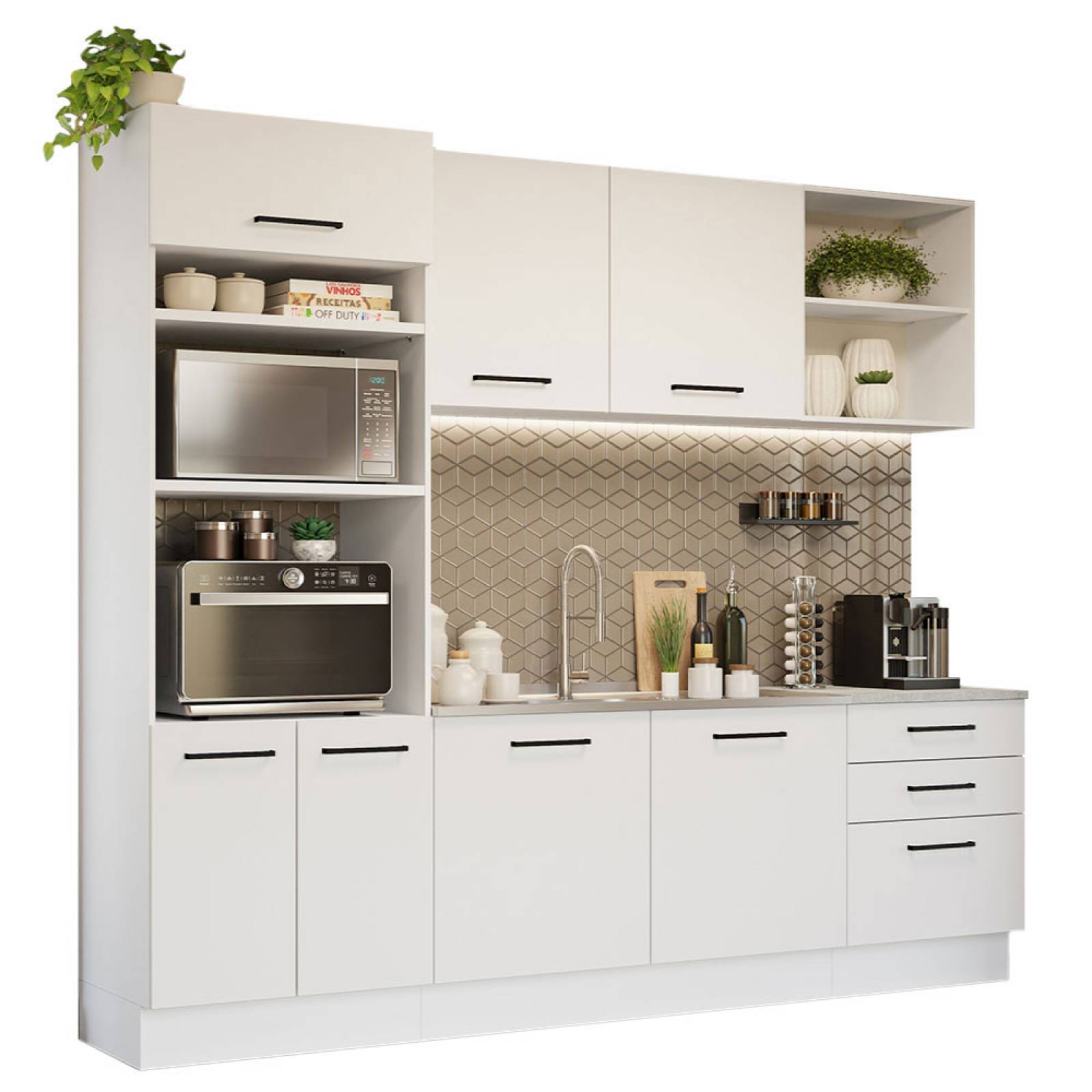 Mueble de Cocina Integral Agata Madesa 250cm 01