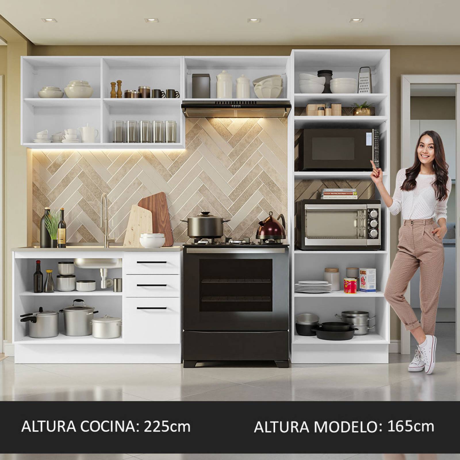 Mueble de Cocina Integral Agata Madesa 08 de 270cm