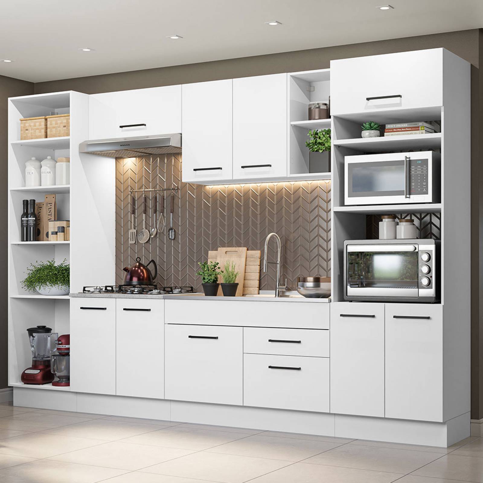 Mueble de Cocina Integral 330cm Agata Madesa 02