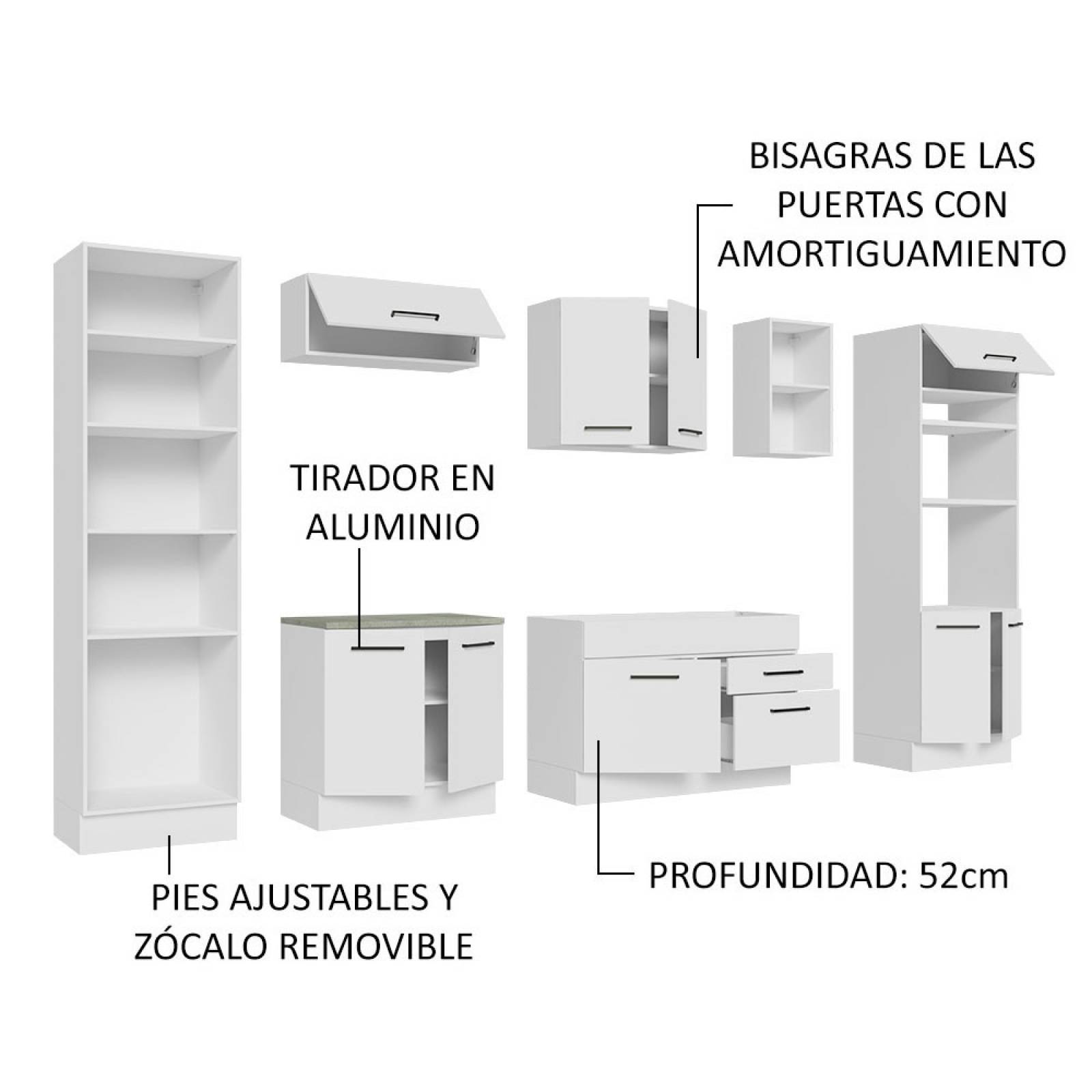 Mueble de Cocina Integral 330cm Agata Madesa 02