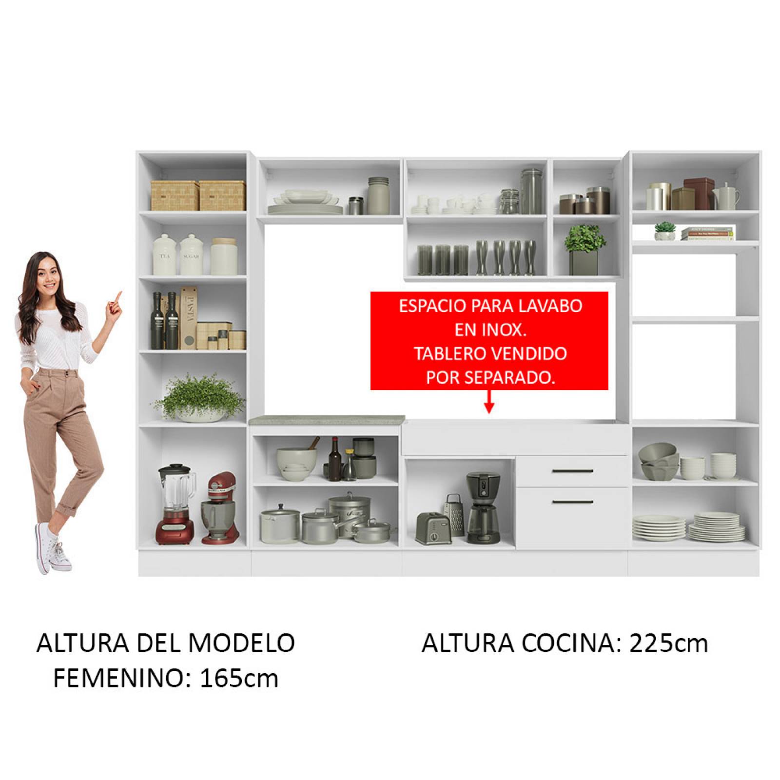 Mueble de Cocina Integral 330cm Agata Madesa 02