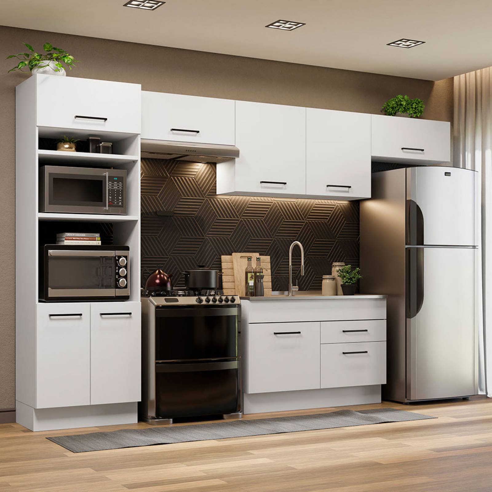 Mueble de Cocina Integral 350cm Agata Madesa 01