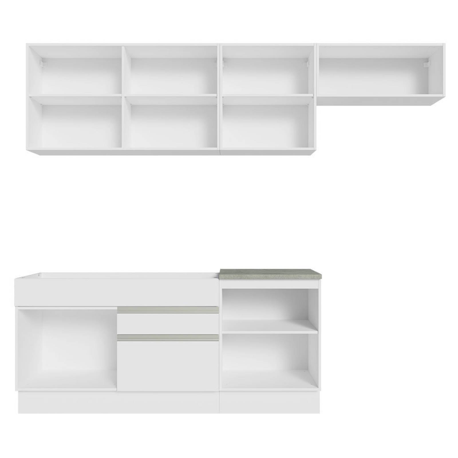 Mueble de Cocina Integral Madesa Glamy 260cm 03