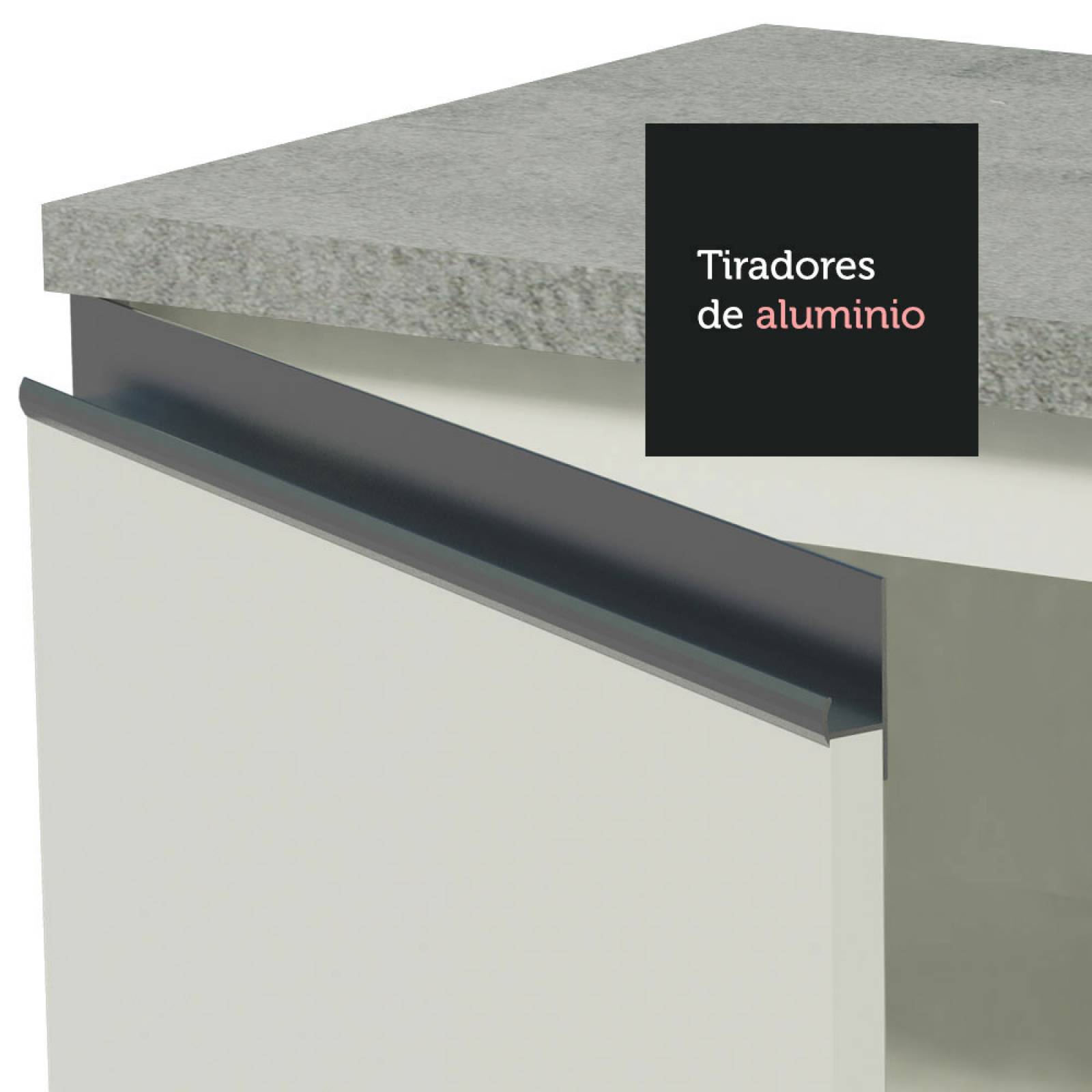 Mueble de Cocina Integral Madesa Glamy 260cm 03