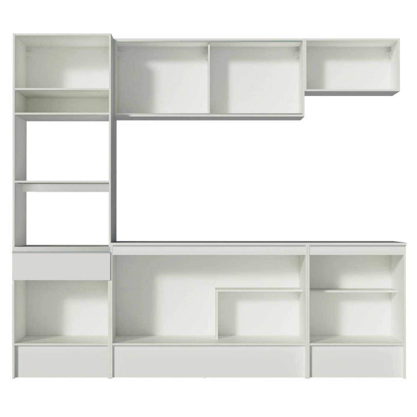 Mueble de Cocina Integral 240cm Blanco Diamante Madesa