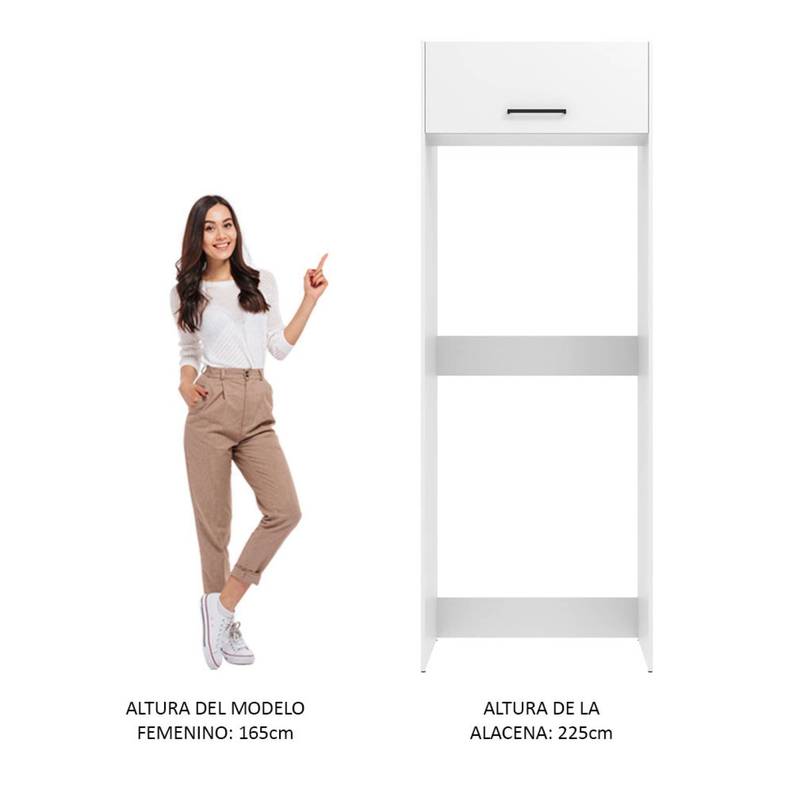 Mueble para Refrigerador Madesa Agata 1 puerta basculante