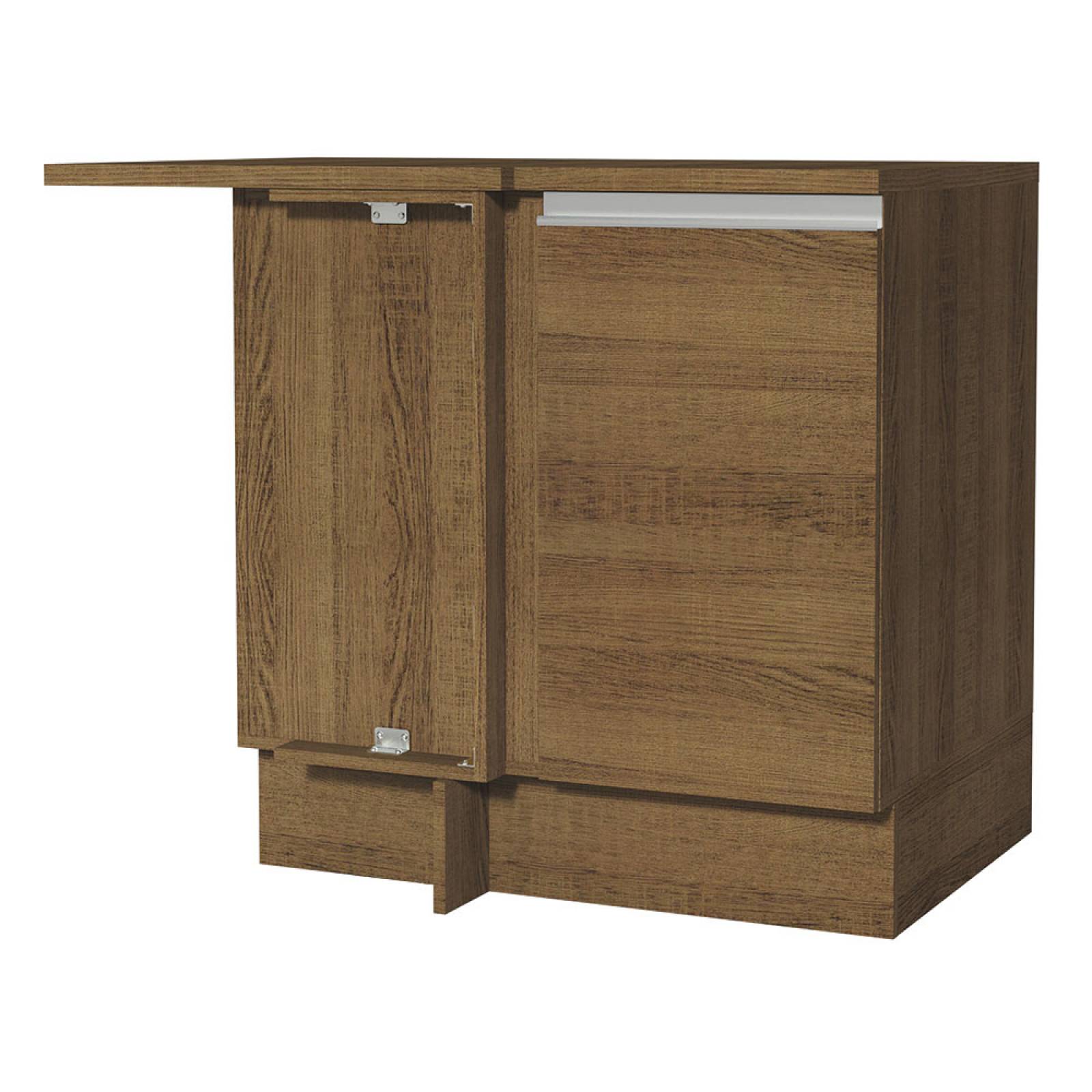 Mueble Inferior de Cocina Esquinero Madesa Glamy 1 Puerta Marron.
