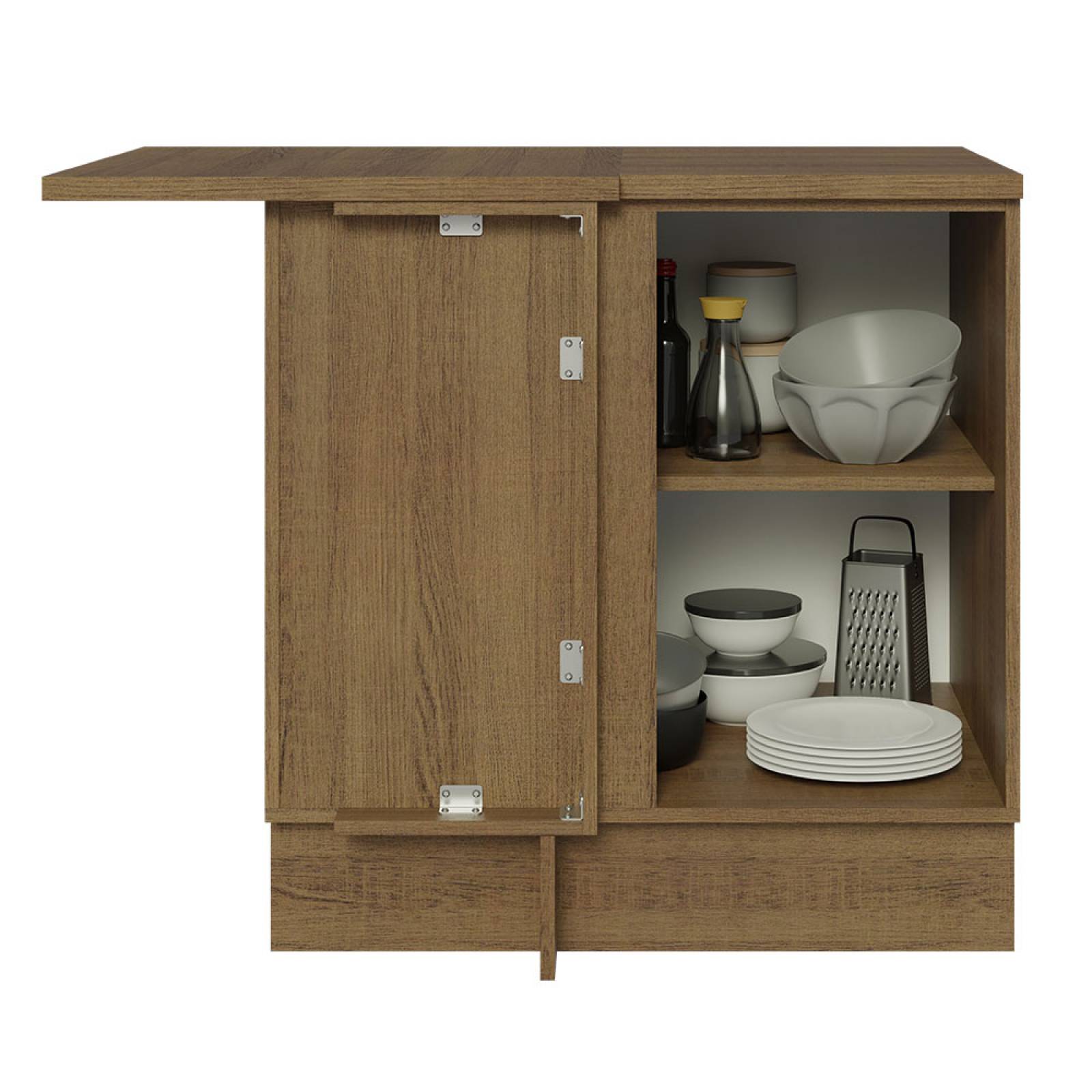 Mueble Inferior de Cocina Esquinero Madesa Glamy 1 Puerta.