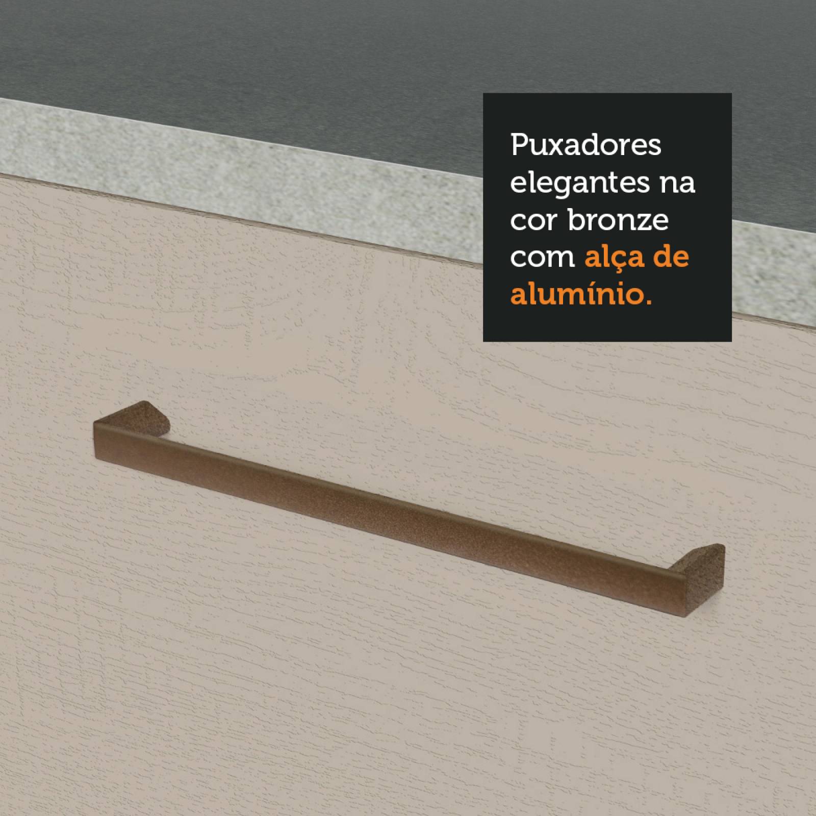 Mueble de Cocina Organizador 60 cm 3 Puertas Blanco/Crema Agata Madesa.