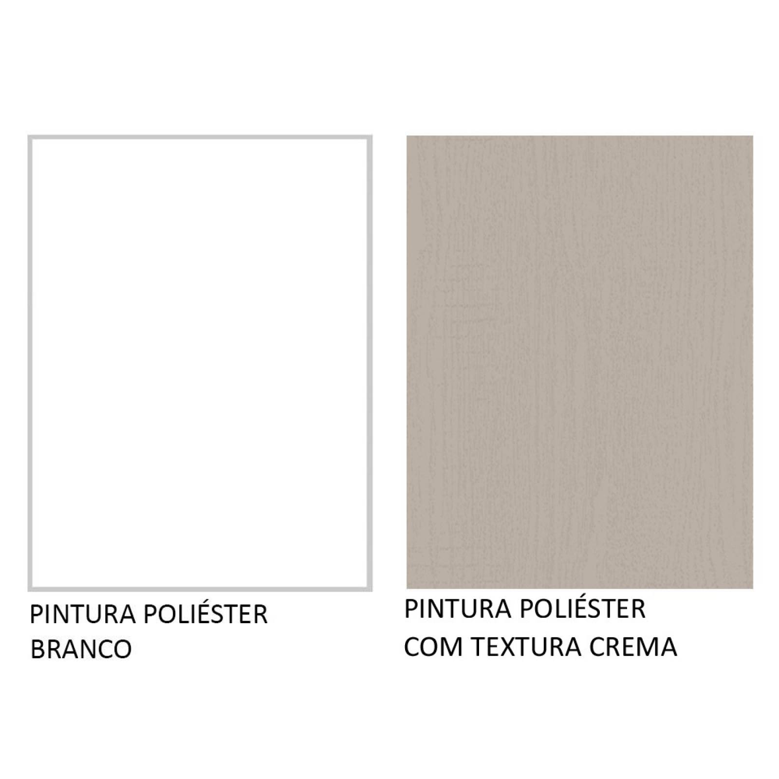 Mueble de Cocina Organizador 60 cm 3 Puertas Blanco/Crema Agata Madesa.