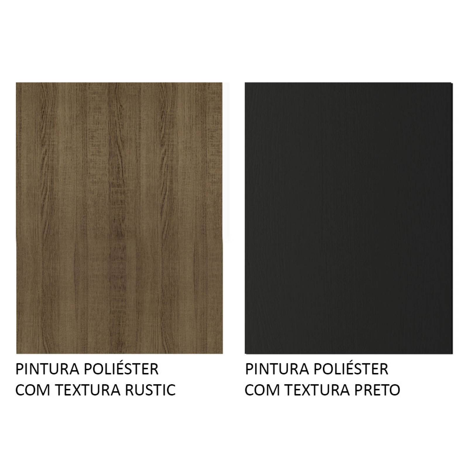 Cocina Compacta Easy Madesa 120cm Negro/Marrón.