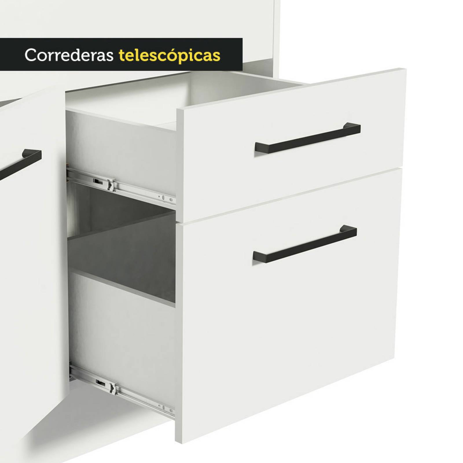 Mueble Inferior de Cocina Madesa Agata 150cm 2 Puertas y 2 Cajones BB