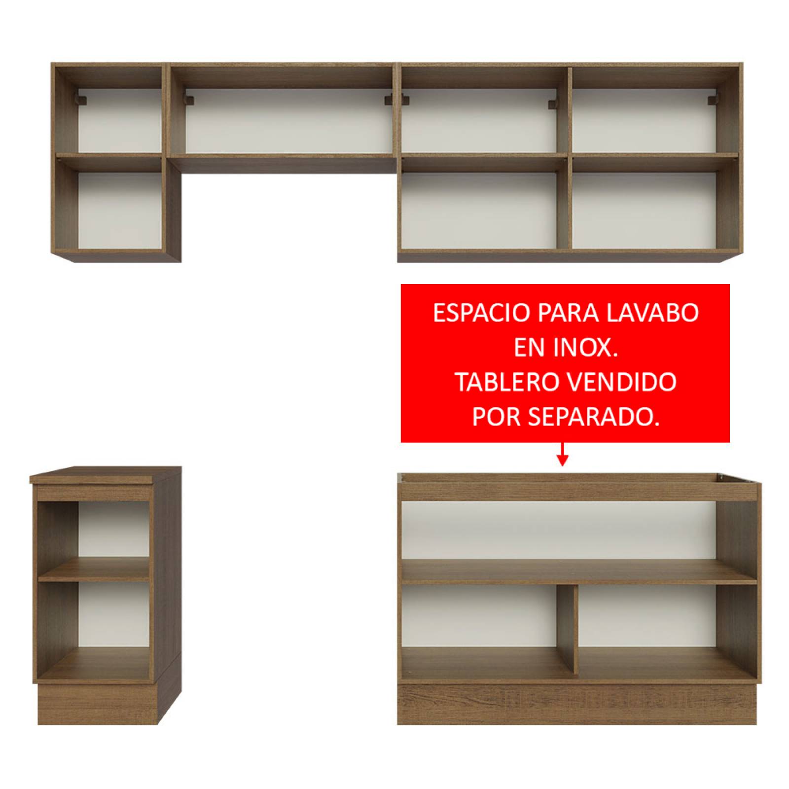 Mueble de Cocina Integral 240cm Glamy Madesa 10.