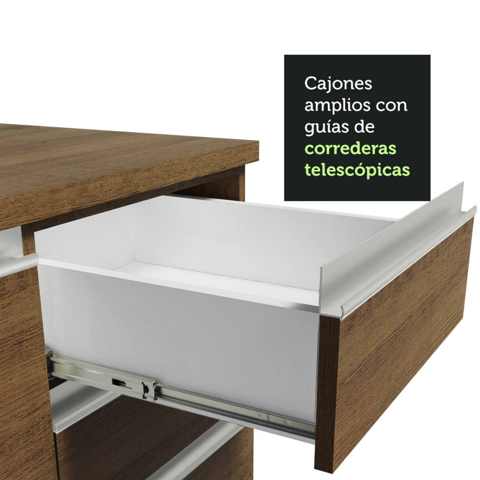 Mueble de Cocina Integral 260cm Glamy Madesa 05.