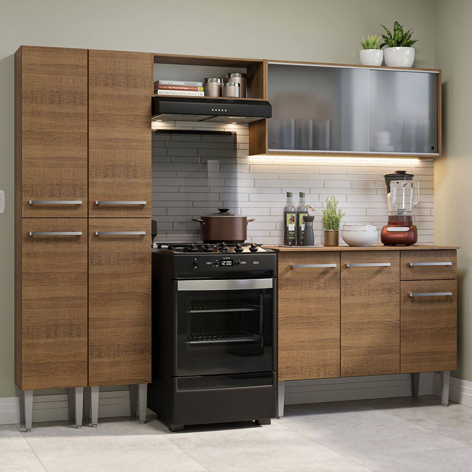 Mueble de Cocina Integral 229cm Emilly Madesa 05.