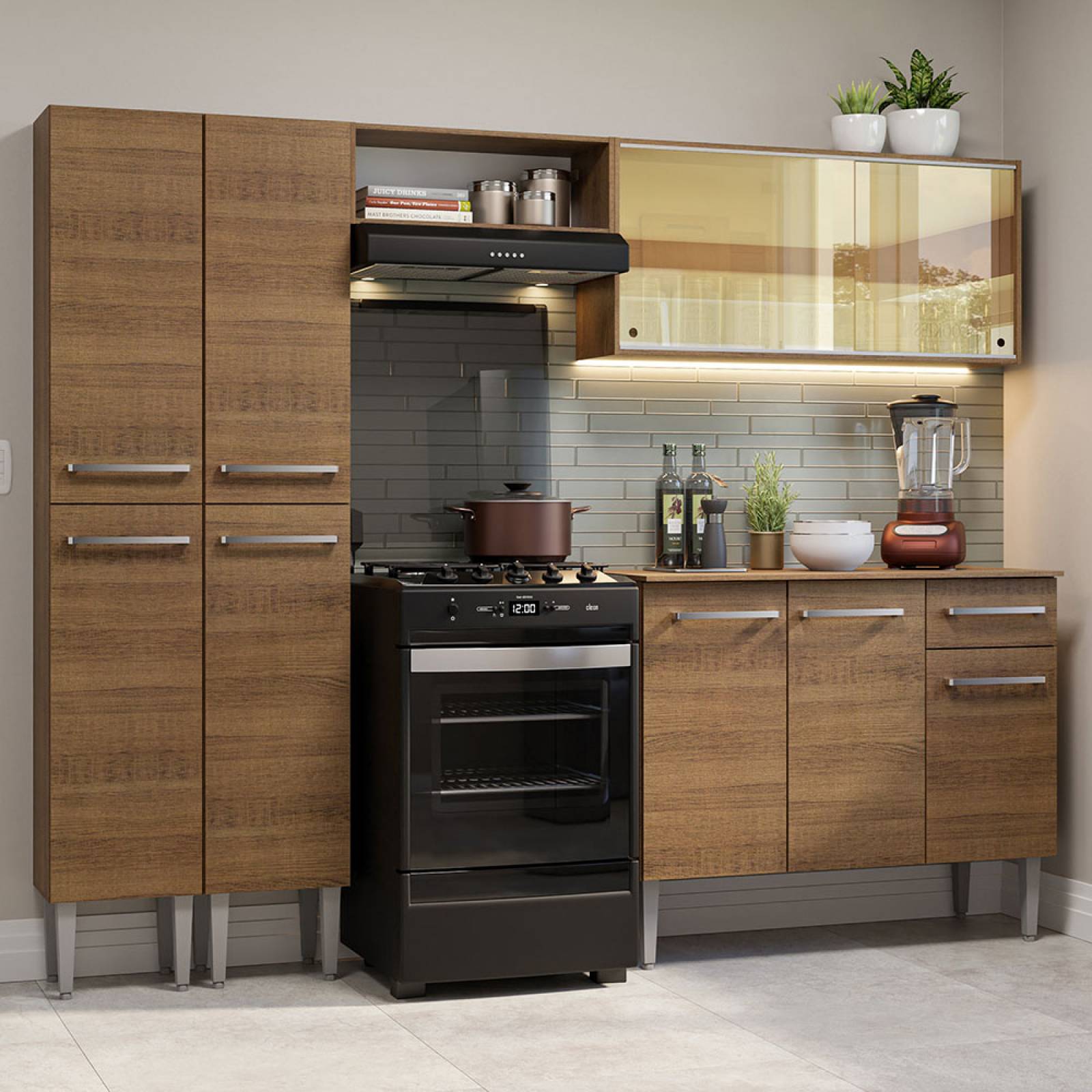 Mueble de Cocina Integral Madesa Emilly 229cm 06.
