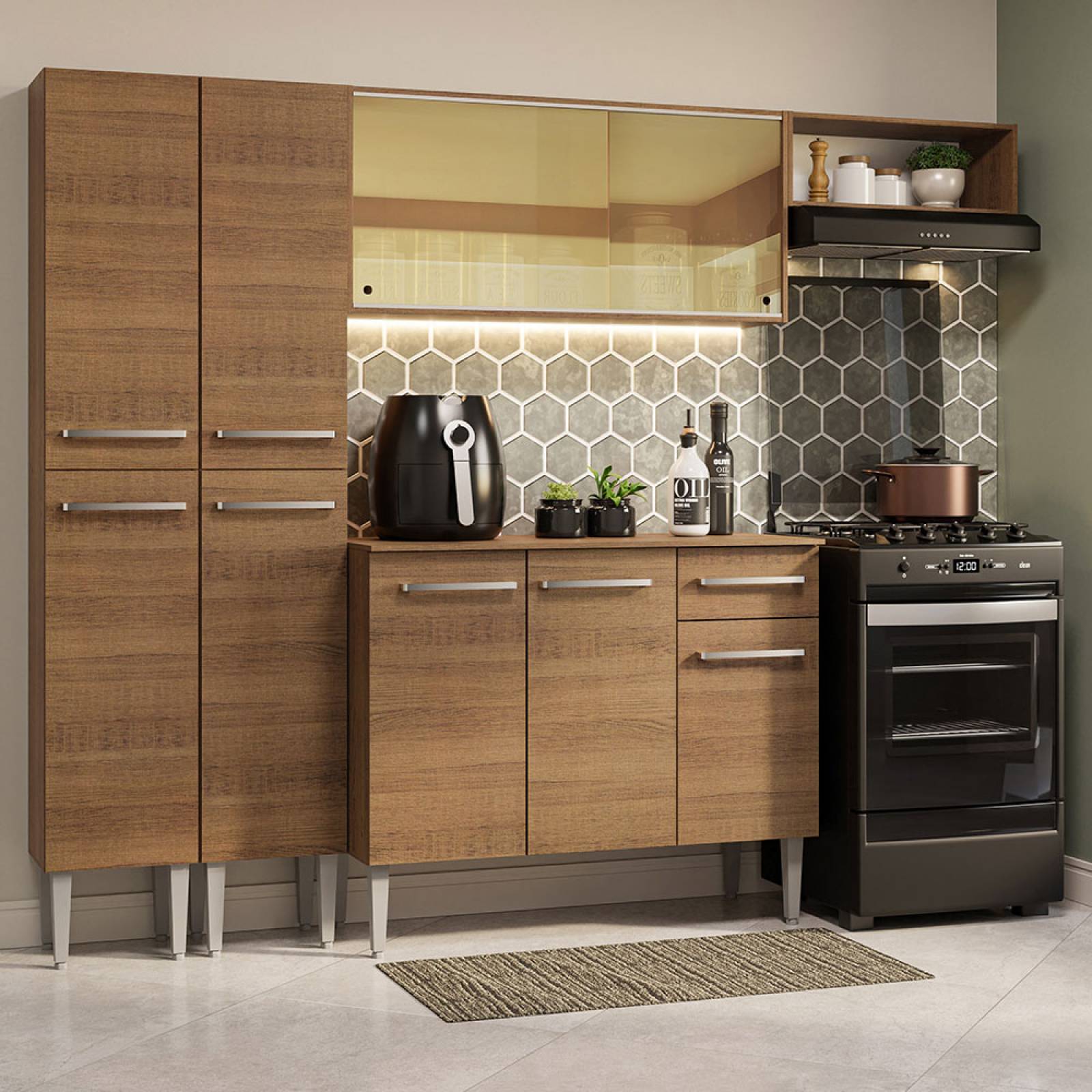 Mueble de Cocina Integral Madesa Emilly 229cm 09.