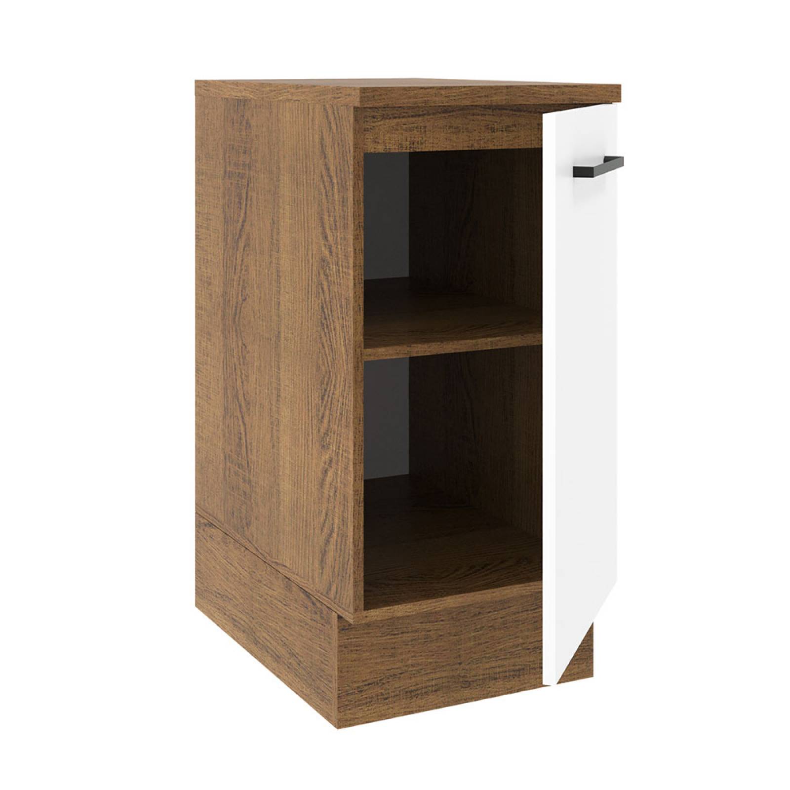 Mueble de Cocina Madesa Agata 40 cm 1 Puerta Blanco/Marrón