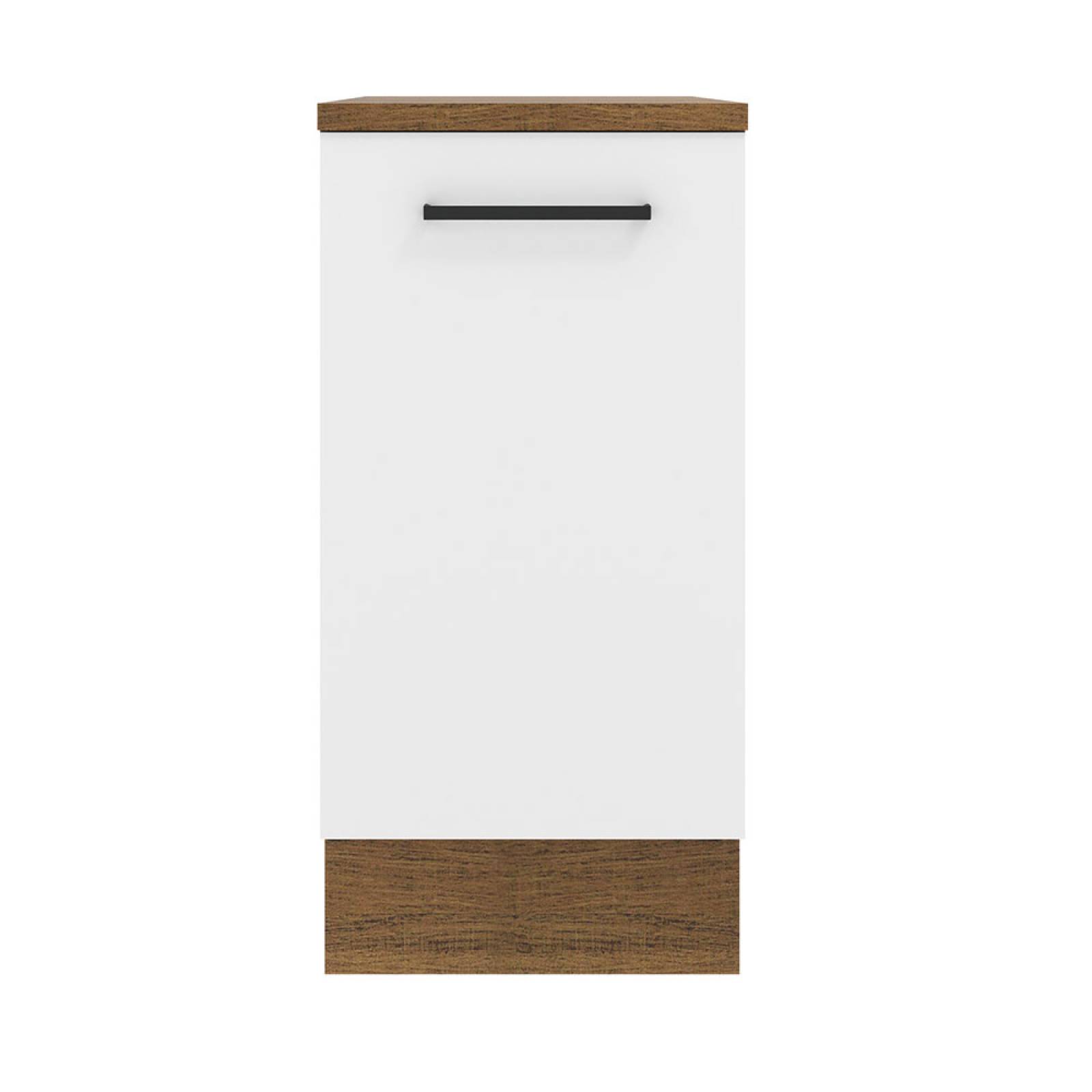 Mueble de Cocina Madesa Agata 40 cm 1 Puerta Blanco/Marrón