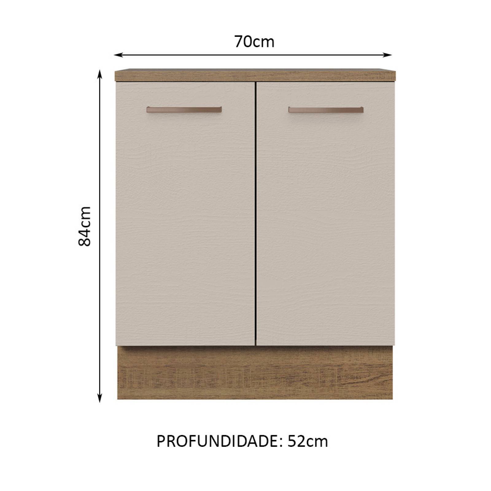Mueble de Cocina 70cm 2 Puertas Agata Madesa.