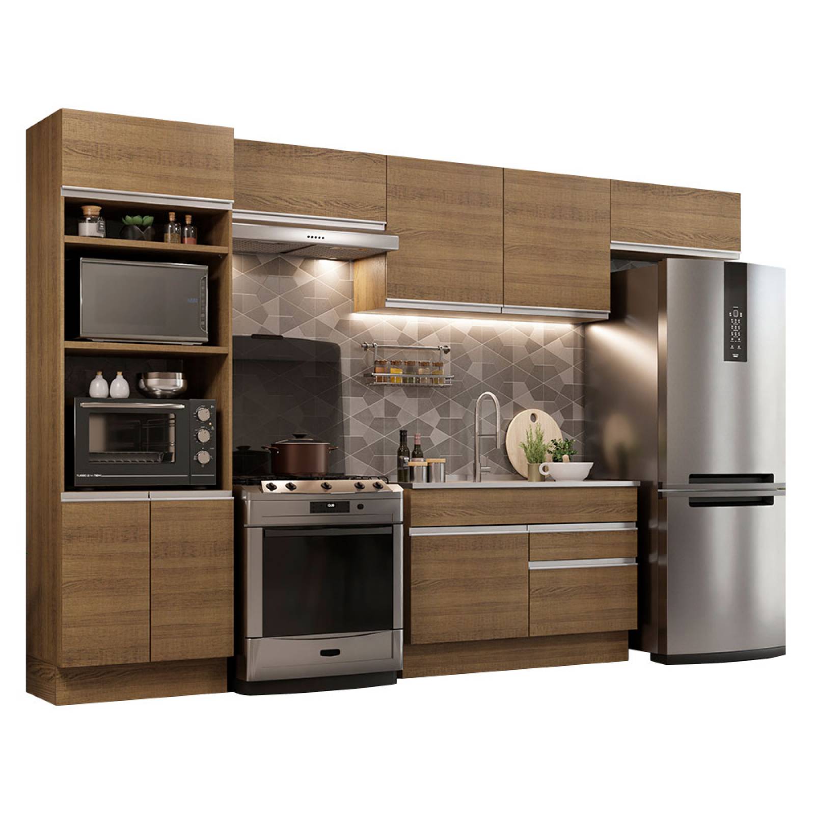 Cocina Integral 350cm Glamy Madesa 01.