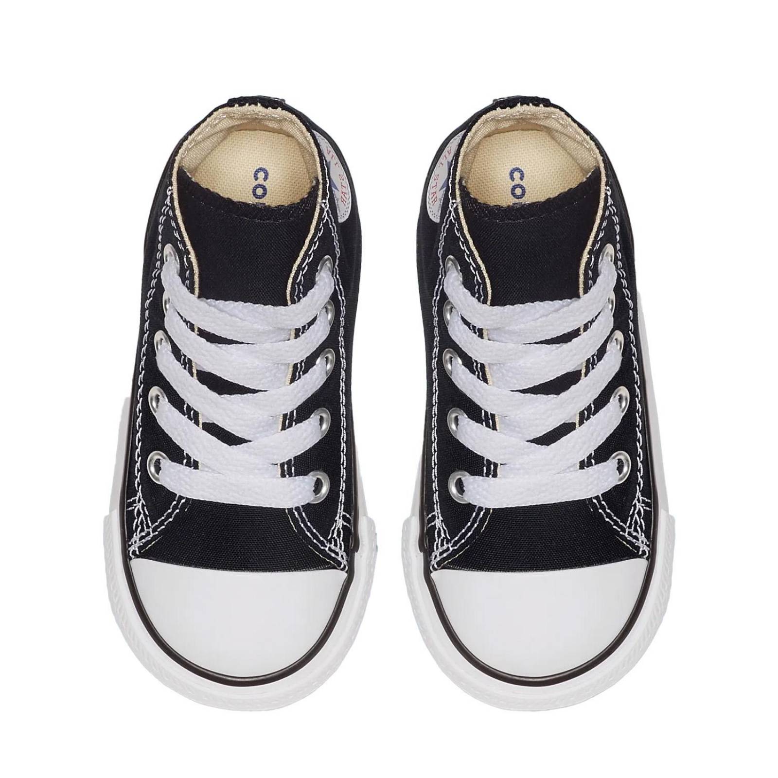 Tenis Converse Chuck Taylor Bebé Negro 7J231 