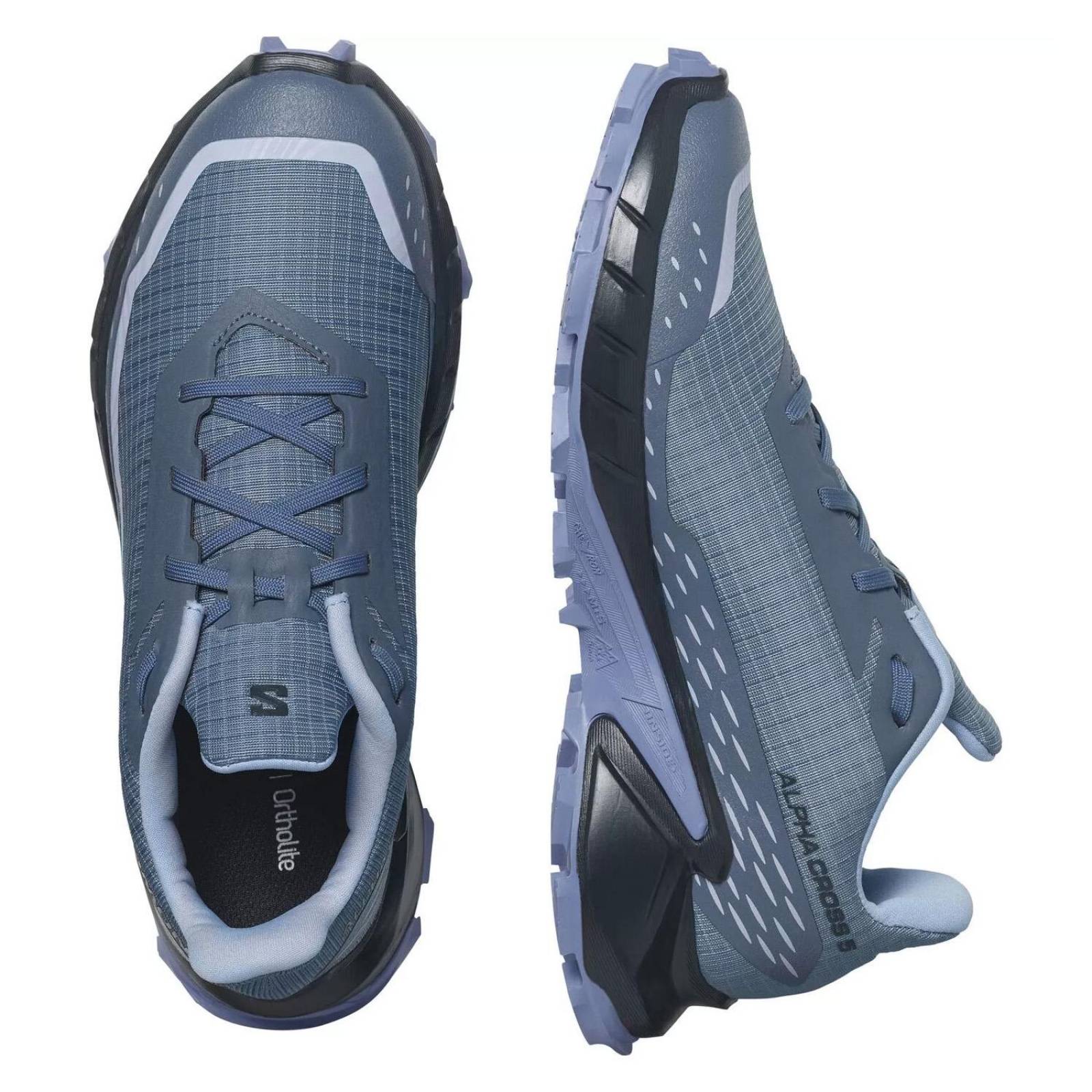 Tenis Salomon Dama Carbon Blue Alphacross 5 W L47313500 
