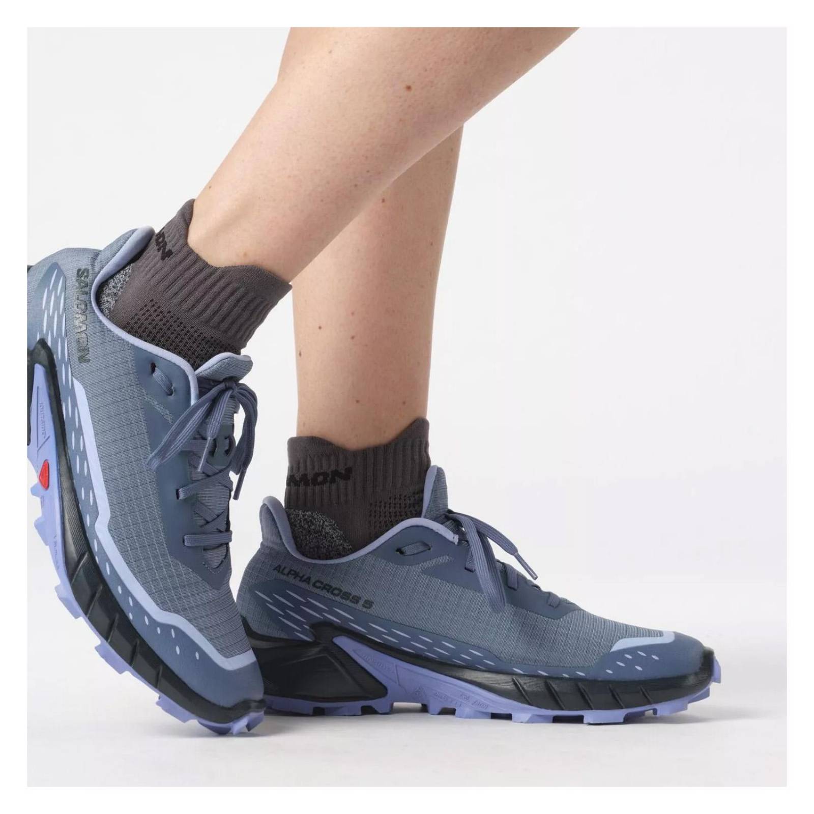 Tenis Salomon Dama Carbon Blue Alphacross 5 W L47313500 