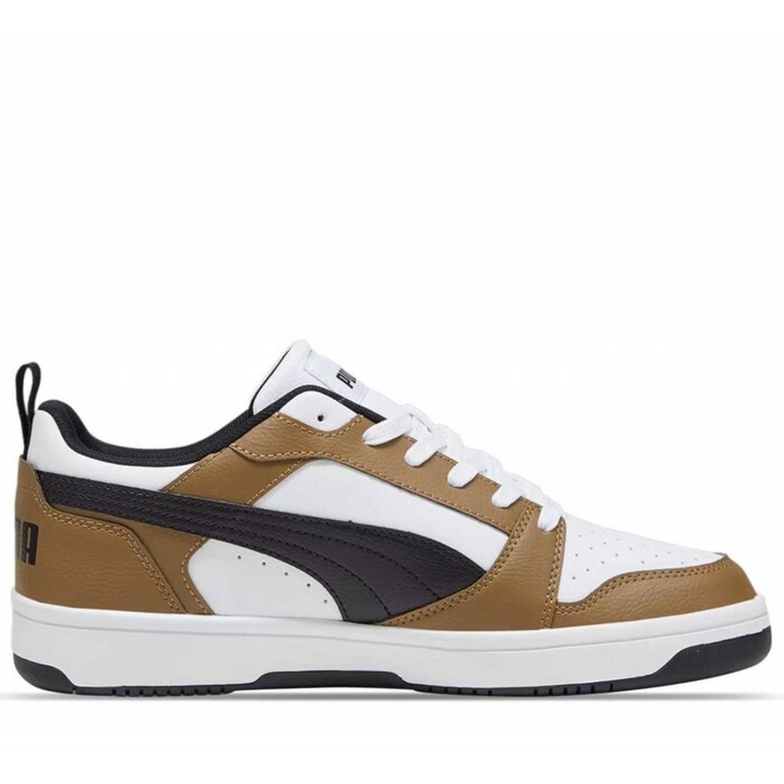 Tenis Puma Rebound V6 Low Blanco / Café 39232806 