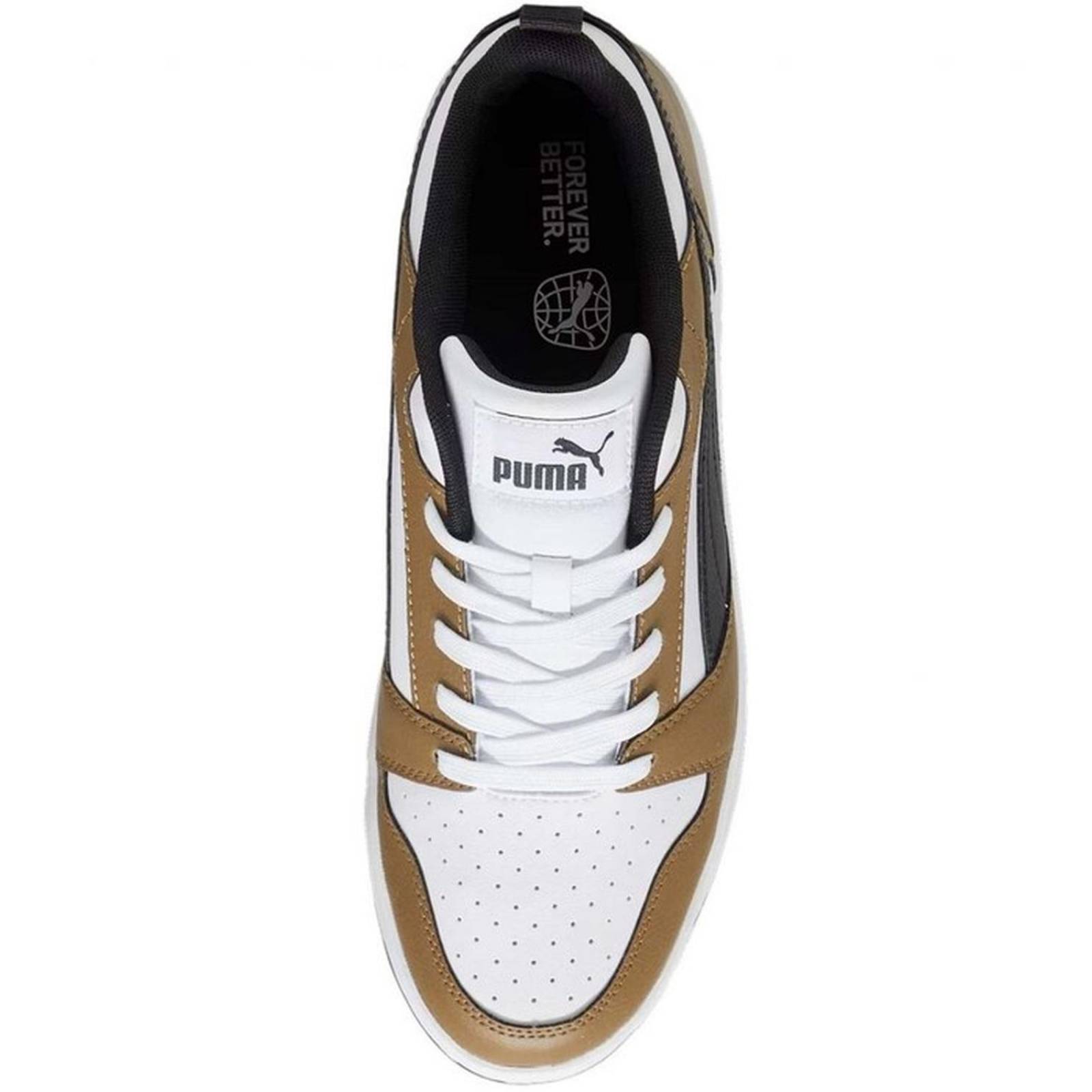 Tenis Puma Rebound V6 Low Blanco / Café 39232806 