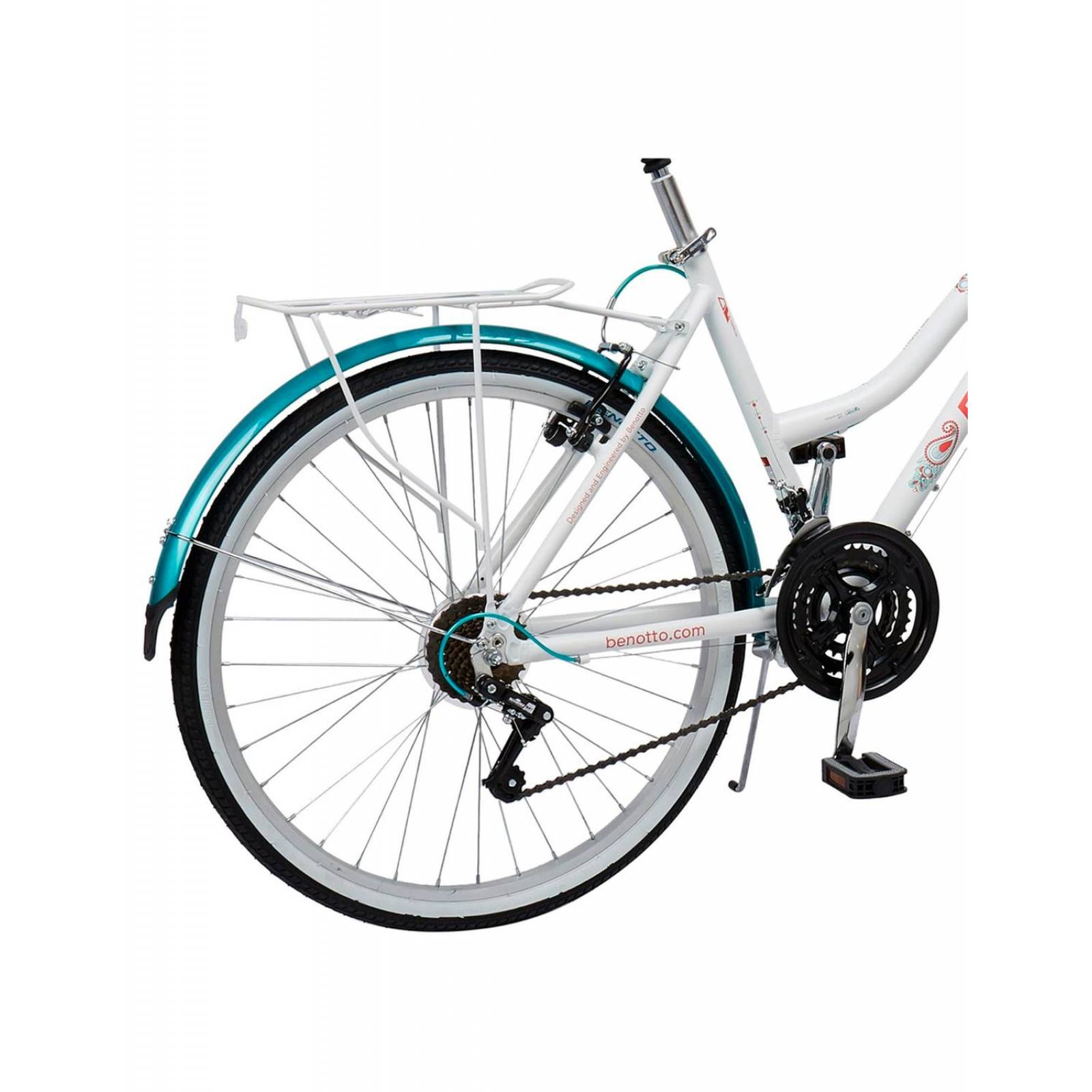Bicicleta Benotto City Moorea R24 21V Sunrace Frenos V Aqua OR2421UNBL 