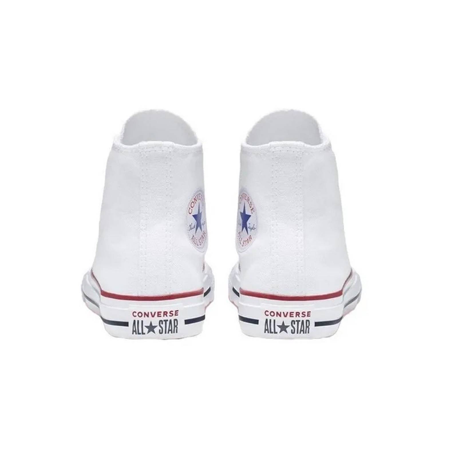 Tenis Converse Chuck Taylor Clásico Blancos en Bota de Lona Niño 3J253 
