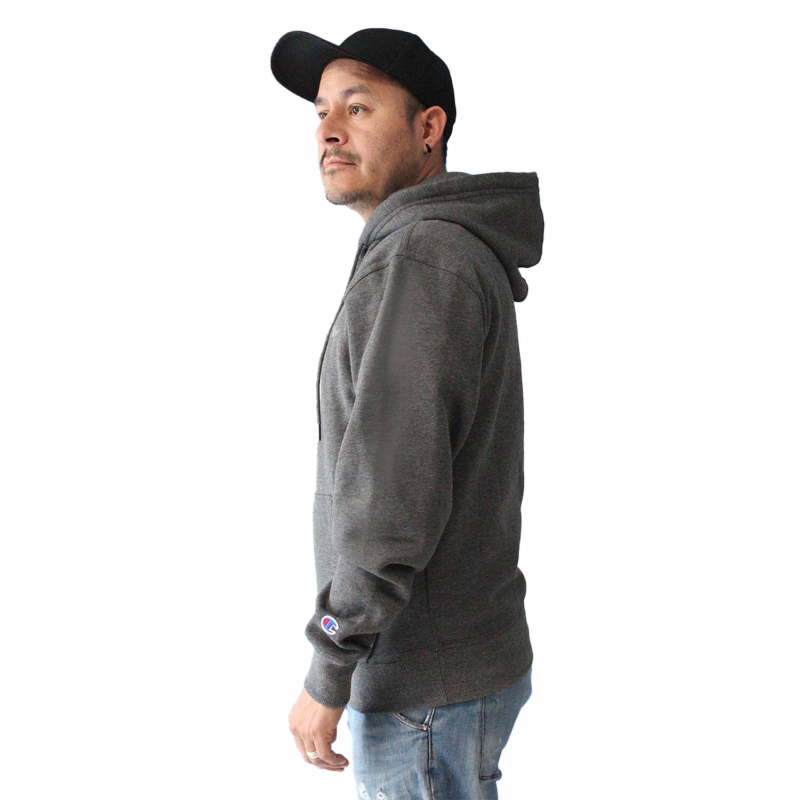 Sudadera Champion con Capucha Hombre Gris Oxford PSS24S27M6 